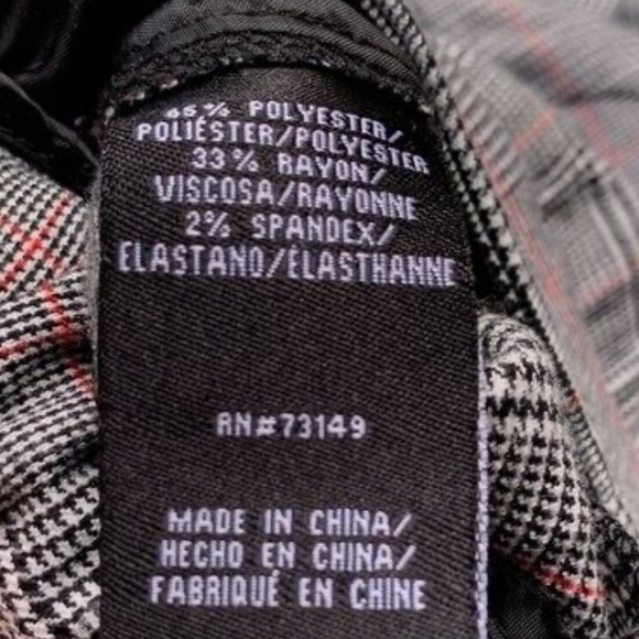 Ankle Length Plaid Pants - sz M - Picture 9 of 13